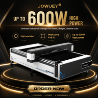 Machine de gravure et de découpe laser CO2 CNC Jowuey 130W-600W, modèle 1325/3020 pour bois/MDF/acrylique/caoutchouc/cuir/mousse EVA AI/BMP