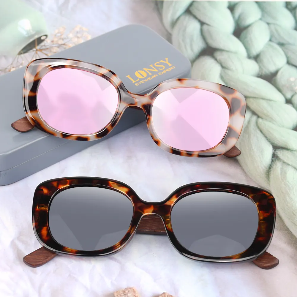 2023 New Model Fashion PC Bamboo Sunglasses For Lady