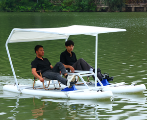 Catamarán Inflable Portátil Súper Divertido, Bote de Pedales para Recreación, Bote Inflable con Pedales para Lago o Río - Product Image 2
