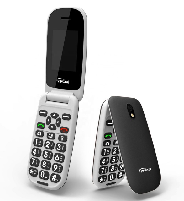Old Fashion Flip Phone 2.2 Inch Gsm Phone for Elderly People 6531e Chipset Clamshell Folding Mobile Phone with Big Buttons