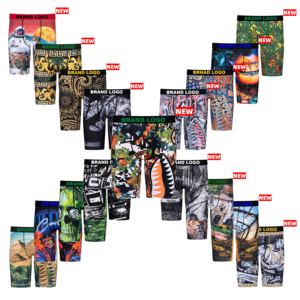 Gran oferta, marca de diseñador estadounidense, ropa interior Ethikaes, pantalones cortos deportivos de talla grande, calzoncillos estampados gráficos para hombres, Boxer Ethikaed