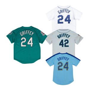 Camisetas de Béisbol Americanas al por Mayor, Estilo Clásico, Cosidas, Baratas, de Seattle # 24 <span class=keywords><strong>Ken</strong></span> Griffey Jr. - Product Image 6