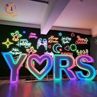 Lettres et chiffres géants LED étanches IP65 en métal, sans MOQ, de 3, 4 et 5 pieds, pour scènes de mariage et extérieur