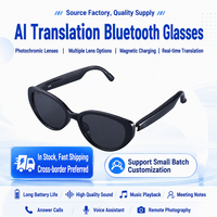 Lunettes Intelligentes ABS à Succès : Traduction IA, Enregistrement Vocal, Vidéo à Distance, Anti-Lumière Bleue, Verres Photochromiques