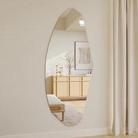 Miroir de Salon de Qualité Supérieure Forme Spéciale, Miroir de Coiffure Intégral avec Lumière LED pour Salon