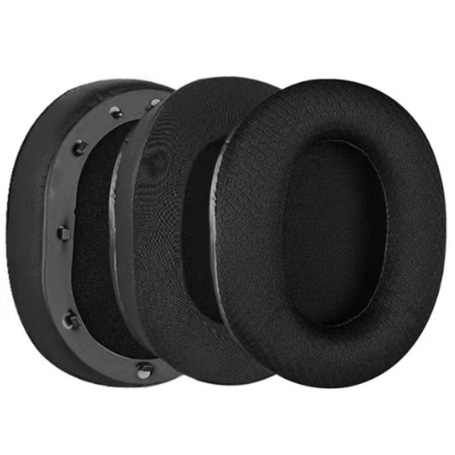 New Black Cooling Sensation Earmuffs Cushion Cotton Fabric Replacement Earpads for Razer Black Shark V2 USB V2SE Pro Ear Pad