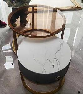 Hiện Đại Bắc Âu Sang Trọng Thủy Tinh Cơ Sở Thép Không Gỉ Rượu Sâm Banh Vàng Mạ Chuông Trung Tâm Bên Bàn Cà Phê Cho Nhà Sử Dụng Hot Bán - Product Image 5