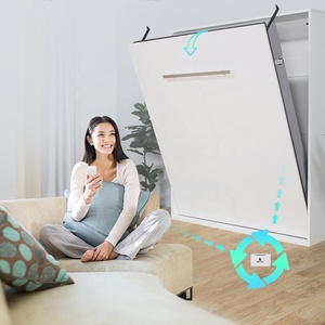 <span class=keywords><strong>Lits</strong></span> en bois pliants transformables de haute qualité lit mural automatique motorisé électrique vertical - Product Image 3