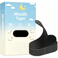 Bandelettes buccales en coton respirant pour adultes, bandes de sommeil, emballage personnalisé, OEM, marque privée, vente en gros d'usine