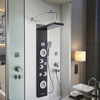 XILAIDUN Panneau de douche en gros avec éclairage LED pour salle de bain, en acier inoxydable, jet de pluie