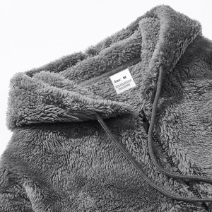Giacca in Pile Doppio Strato Ispessita per Autunno/Inverno, Cardigan con Zip Ampio e Casual, Felpa con Cappuccio - Product Image 6
