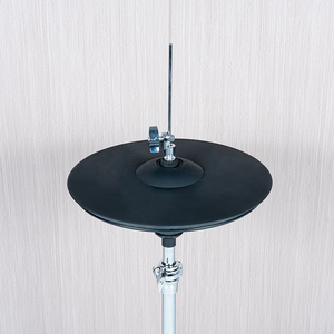 Profesional 14 \ "Dual-Zone Hi-Hat Cymbal Negro Instrumentos musicales eléctricos Kit de batería Respuesta silenciosa de silicona - Product Image 1