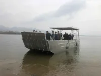 30ft 9m aluminium 5 tonnes de charge utile île espérant vitesse cabine travail bateau bateau péniche de débarquement à vendre