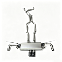 Tuyaux d'échappement Catback en acier inoxydable pour Audi Q3/Q5/Q7/SQ5/RSQ8, kit de silencieux à double sortie, finition polie miroir 1,5 mm
