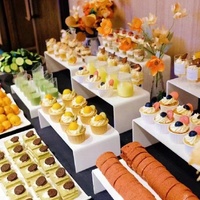 Food Riser Buffet Display Klare Acryl Display Riser Regal für Figuren Buffets Cupcakes Acryl Riser Display Regal