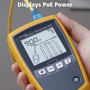 Fluke Networks MicroScanner PoE Kit Copper <b>Cable</b> Verifier Ethernet Analyzer With Remote IDs For Cat 5 6A <b>Cables</b> - Product Image 5
