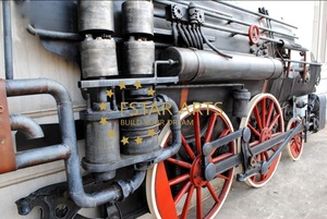 Art mural en métal 3D du <span class=keywords><strong>train</strong></span> à vapeur noir industriel-Peinture vintage en fer rouillé pour décor <span class=keywords><strong>de</strong></span> bar, restaurant et café - Product Image 3
