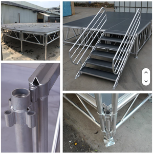 Nhanh chóng lắp ráp sân khấu triển lãm thương mại hiển thị đứng tổ chức sự kiện sân khấu giàn hệ thống với mái giàn cho buổi hòa nhạc đám cưới, trình diễn thời trang - Product Image 1