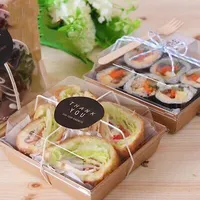 Party Cardboard Square Containers, Carry Out Packaging