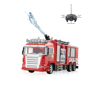 Unique Luxury 5 Pass 2.4G Remote Control Water Spray Fire Rescue Engin Remote Control Carht Plus Sound And Light