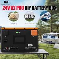 Caja EEL 24V V3 actualizada para celdas LiFePO4, kit DIY con BMS de balance activo JK-V19 200A 2A, caja vacía para actualización DIY