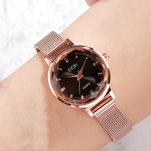 นาฬิกาข้อมือควอตซ์ผู้หญิง ดีไซน์มินิมอล สายสแตนเลสสตีลแบบตาข่าย กันน้ำ ผลิตจากโรงงาน รับออกแบบตามสั่ง - Product Image 2