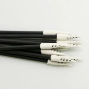 Pointed Foam Swabs Black Black Color Spiral Point Head Sponge Swab Pointed Foam Swabs Black