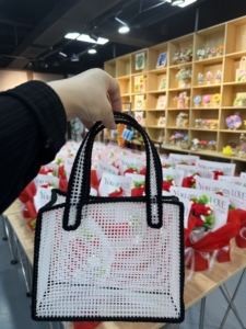 Panier en filet fait main, kit DIY, crochet, tailles S M L, <span class=keywords><strong>logo</strong></span> personnalisé, résistant aux éclaboussures d'eau, pour sacs de shopping, de sport ou de plage - Product Image 4