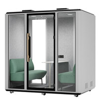 Morden Pack plat minuscule acoustique Pod conférence interprète modulaire Pod de travail Portable insonorisé bureau Pod
