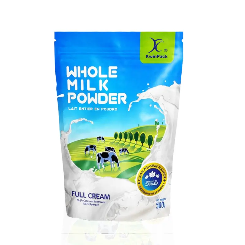 Sacchetto di imballaggio in polvere di latte istantaneo personalizzato in polvere sacchetto di latte in polvere sacchetti di caffè tè con cerniera