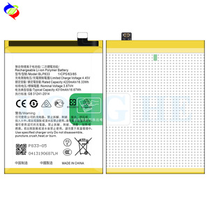 OEM Neuer Handy-Akku Ersatz BLP833 für OPPO Realme V15 5G & Realme X7 5G 4310mAh Brandneu 0 Zyklen - Product Image 3