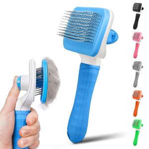 Fast Delivery Self Cleaning Slicker <b>Brush</b> Dog Cat <b>Brush</b> Massage Particles Removes Loose Hair <b>Pet</b> Hair Deshedding <b>Brush</b> Custom - Product Image 1