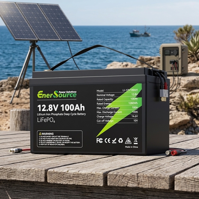 12V 50Ah 100Ah 200Ah 300Ah LiFePO4 Lithium Battery Pack Deep Cycle Solar Energy Storage Battery for RV Marine Backup Power