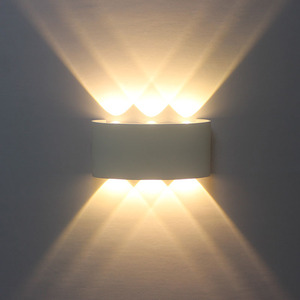 Lampe murale d'extérieur LED, lumière ascendante et descendante, 2700K, blanc chaud, alliage d'aluminium, étanche, pour jardin, porche, montage mural, 110-240V - Product Image 2