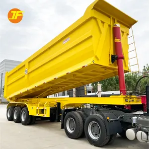 重型40英尺5轴100吨150吨200吨石材运输公用事业倾斜设备自卸半挂车