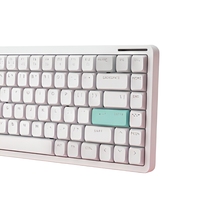 84-Key Kailh Aluminum Alloy Mechanical Keyboard LED Backlit Programmable Low Profile Triple Mode Wireless USB Type-C Desk Gaming