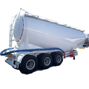 Semi-remorque à benne basculante 3 axes en acier pour poudre, capacité supérieure à 30 tonnes, déchargement sans blocage, pour poudre de chaux/minérale, remorques de qualité supérieure - Product Image 5