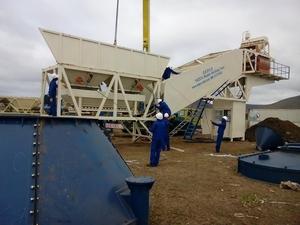 Precio de fábrica Serie YHZS Planta dosificadora móvil Mezclador de doble eje Planta mezcladora de concreto para sitio de construcción - Product Image 6