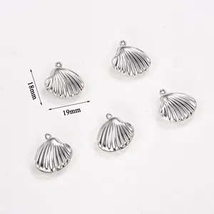 10PCS Dijes de Acero Inoxidable con Forma de Delfín, Estrella de Mar y Concha, Componentes para la Creación de Joyería Animal DIY, Accesorios al por Mayor - Product Image 2