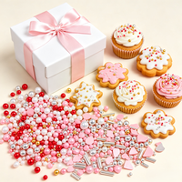 Mélange de pépites colorées pour cupcakes, fournitures de décoration de gâteaux pour boulangerie et pâtisserie