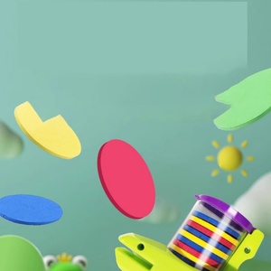 Lanceur de jeu extérieur en plastique pour enfants, avec disques de mousse à tir continu, interactif parent-enfant, pistolet à radis classique - Product Image 3
