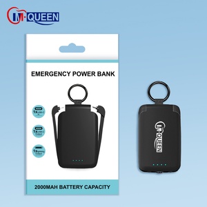 Llavero Promocional con Linterna, Batería Externa Portátil con Cable, Mini Power Bank de 2000mah/4000mah - Product Image 6