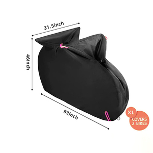 MESOROCK marque étanche 420D Oxford couverture <span class=keywords><strong>de</strong></span> vélo <span class=keywords><strong>de</strong></span> voyage en plein air pour le stockage <span class=keywords><strong>de</strong></span> <span class=keywords><strong>transport</strong></span> pour 2 vélos - Product Image 2