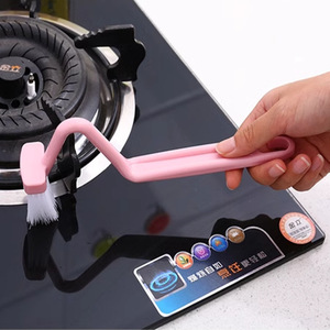 S Shape Toilet Brush Plastic Long Handle Soft Bristle Wall Mounted Bathroom Cleaning Tool Japanese <b>Style</b> - Product Image 4