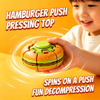 Jouet anti-stress Hamburger à presser, cube de puzzle mécanique 3D, jouets de bureau éducatifs et originaux pour enfants, cadeaux de fête en gros