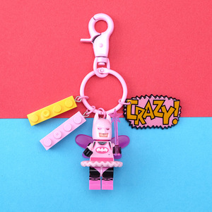 Phim hoạt hình xây dựng khối <span class=keywords><strong>Keychain</strong></span> củ cải thỏ vài Mặt dây chuyền <span class=keywords><strong>Keychain</strong></span> - Product Image 2