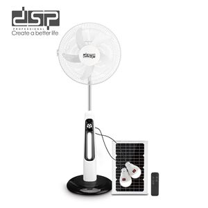 Ventilateur solaire rechargeable Dsp Solar 18 pouces oscillant avec télécommande pour usage domestique et extérieur - Product Image 1