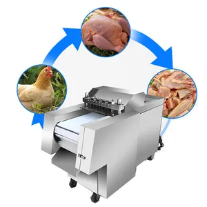 Cortador automático de carne de aves/frango congelado, preço de fábrica na China, máquina cortadora de cubos de carne