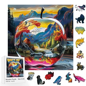 Hamaileon in <span class=keywords><strong>legno</strong></span> fai da te <span class=keywords><strong>Puzzle</strong></span> a forma irregolare fatto a mano Custom decorazioni per la casa <span class=keywords><strong>Puzzle</strong></span> per bambini <span class=keywords><strong>adulti</strong></span> - Product Image 3