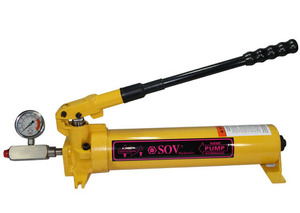 Pompe à huile hydraulique manuelle portable SOV P 80 en acier, certifiée CE, 700 bars, multi-étages, pour le marché de la fabrication et de l'exploitation minière - Product Image 6